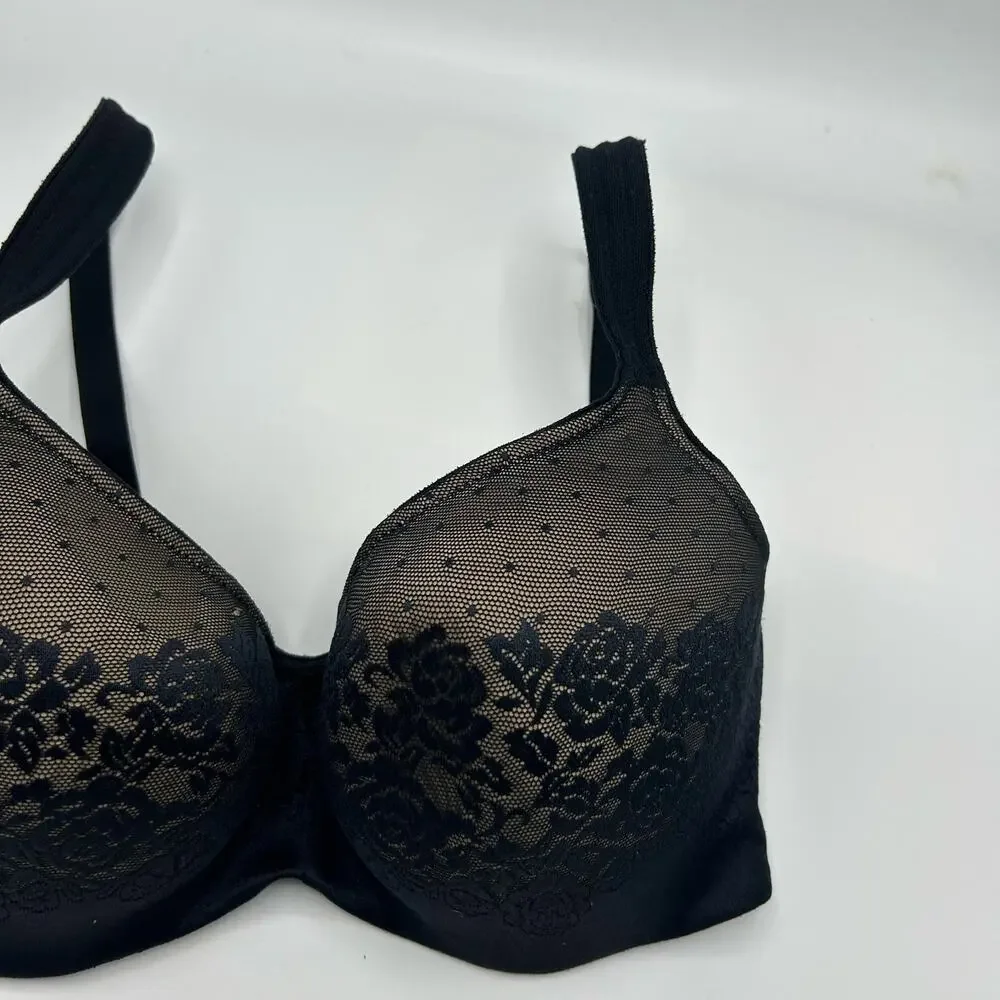 Soma Stunning Support Balconette Bra 38D‎ Black Lace Underwire - Picture 5 of 16